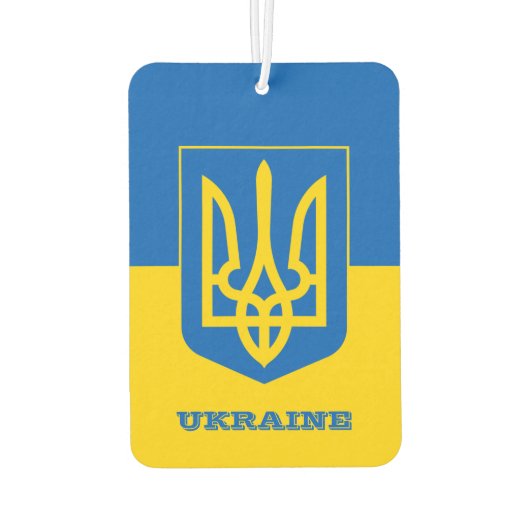 Oekraïense vlagauto Freshener, Oekraïne Luchtverfrisser (Achterkant)