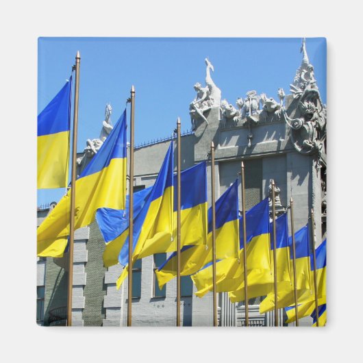 Oekraïense vlaggen magneet (Voorkant)