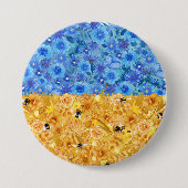 Oekraïense vlaggenButton Ronde Button 7,6 Cm (Voorkant)