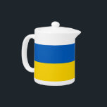 Oekraïense vlaggenTeapot Theepot<br><div class="desc">Voeg een vleugje Oekraïense trots toe aan uw collectie met onze theepot met de Oekraïense vlag! Deze theepot is gemaakt met nauwgezette aandacht voor detail en is niet alleen een functioneel item; het is een viering van het Oekraïense erfgoed en culturele trots. Het levendige ontwerp toont prominent de iconische Oekraïense...</div>
