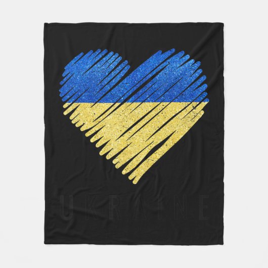 Oekraïense vlaggepride Fleece Deken (Voorkant)