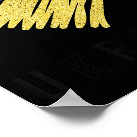  Oekraïense vlaggepride Poster (Hoek)