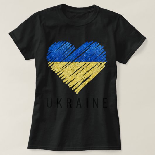 Oekraïense vlaggepride T-shirt (Design voorkant)