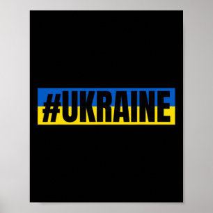 Oekraïense vlagkleuren #ukraine  poster