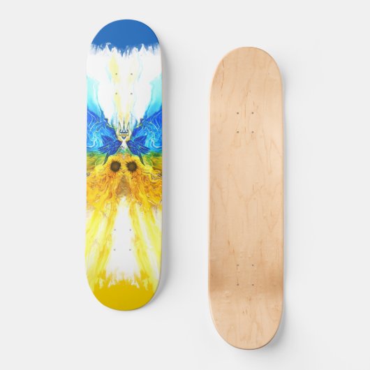 Oekraïense vlinder persoonlijk skateboard (Voorkant)