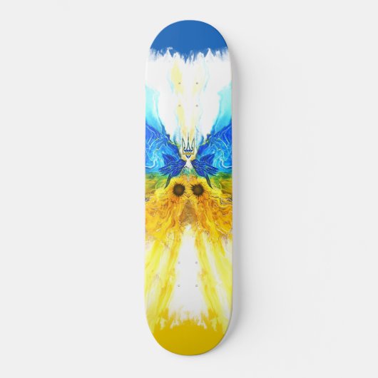Oekraïense vlinder persoonlijk skateboard (Voorkant)