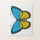 Oekraïense vlindervlag legpuzzel (Verticaal)