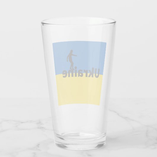 Oekraïense voetbal glas (Achterkant)