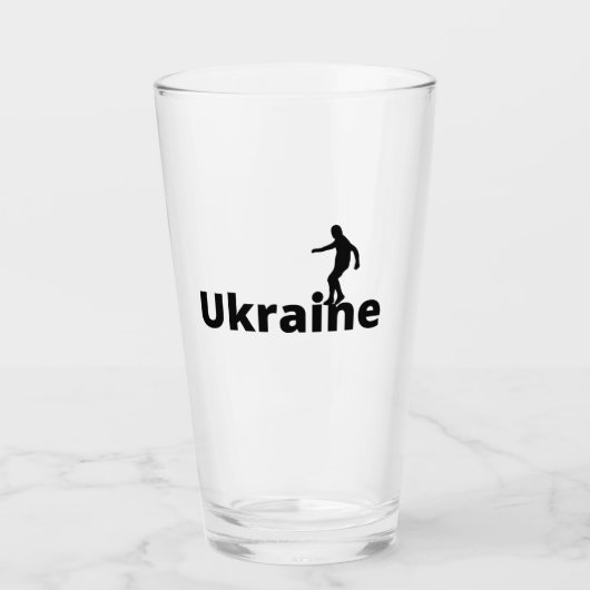 Oekraïense voetbal glas (Voorkant)