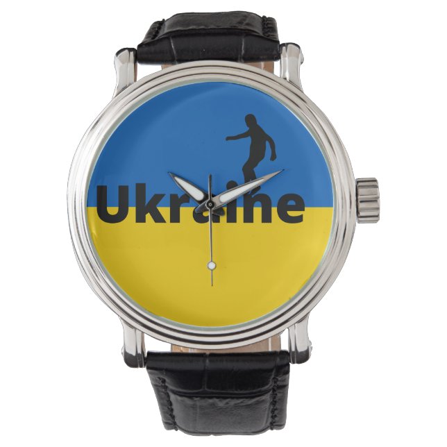 Oekraïense voetbal horloge (Voorkant)