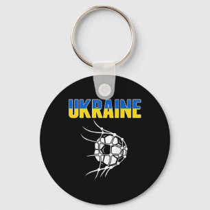 Oekraïense voetbalfans shirt - Oekraïense vlag Foo Sleutelhanger
