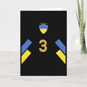 Oekraïense voetbalshirt - Oekraïense vlag Voetbaln Kaart