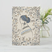 Oekraïense volkskunst bedankkaart (Staand voorkant)