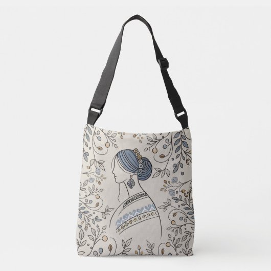 Oekraïense volkskunst Crossbody Bag Tas (Voorkant)