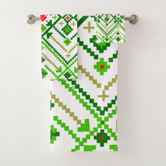 Oekraïense volkskunst geïnspireerd bad handdoek (Insitu)