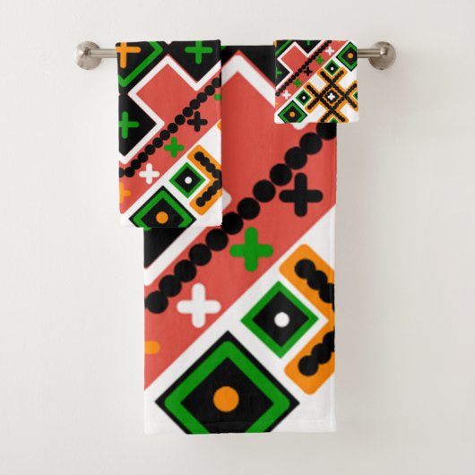 Oekraïense volkskunst geïnspireerd bad handdoek (Insitu)