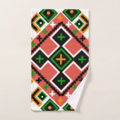Oekraïense volkskunst geïnspireerd bad handdoek (Handdoek)