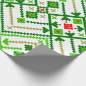 Oekraïense volkskunst geïnspireerd cadeaupapier (Hoek)