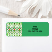 Oekraïense volkskunst geïnspireerd etiket (Insitu)