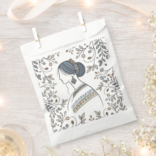 Oekraïense volkskunst gunstzakjes bedankzakje (Geknipt)