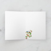 Oekraïense volkskunst lente verjaardag kaart (Binnen)