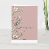 Oekraïense volkskunst lente verjaardag kaart (Achterkant)