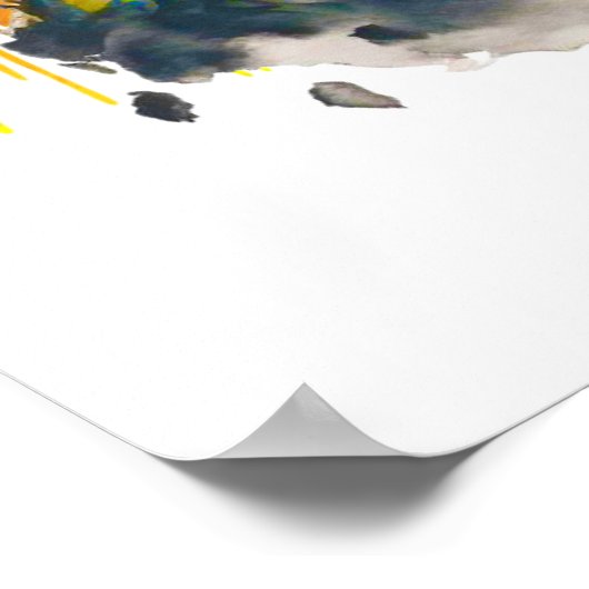 Oekraïense Voman Warrior Soldaat Poster (Hoek)