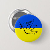 Oekraïense Vrede Ronde Button 5,7 Cm (Voorkant /achterkant)