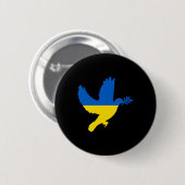 Oekraïense Vredesduif Ronde Button 5,7 Cm (Voorkant /achterkant)