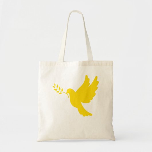 Oekraïense vredeshond Gold Tote Bag (Voorkant)