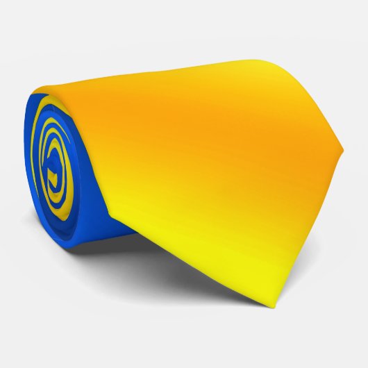 Oekraïense vrijheid - Oekraïense vlag - VredesStro Stropdas (Opgerold)