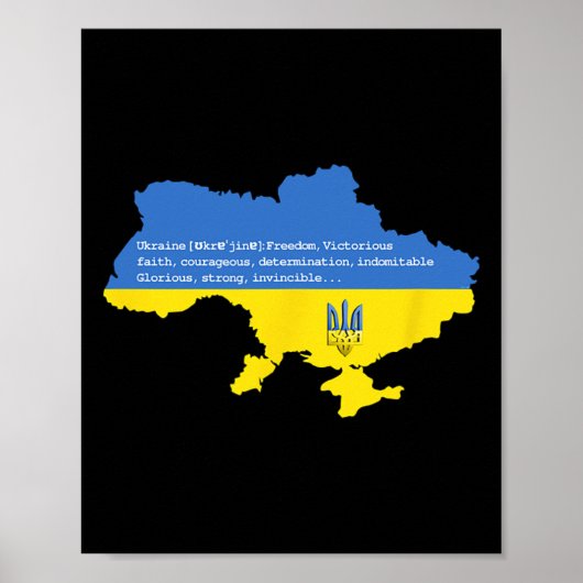 Oekraïense vrijheid  poster (Voorkant)