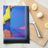 Oekraïense vrijheid theedoek (Quarter Fold)