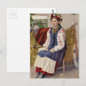Oekraïense vrouw Briefkaart (Voorkant / Achterkant)