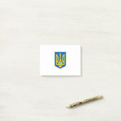 Oekraïense wapen post-it® notes (Op bureau)