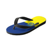 Oekraïense wapenschild kinder teenslippers (Schuin)