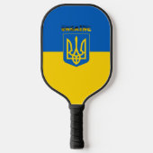 Oekraïense wapenschild pickleball paddle (Voorkant)