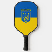 Oekraïense wapenschild pickleball paddle (Achterkant)