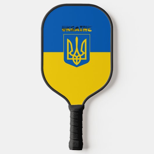 Oekraïense wapenschild pickleball paddle (Achterkant)
