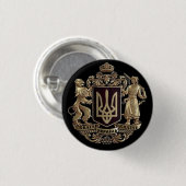 Oekraïense wapenschild Pin Button (Voorkant /achterkant)
