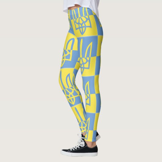 Oekraïense wapenstilstand Poseidon Trident Tryzub Leggings (Links)