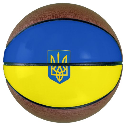 Oekraïense wapenvlaggenstaat basketbal (Voorkant)