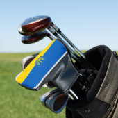 Oekraïense wapenvlaggenstaat golfheadcover (Insitu)