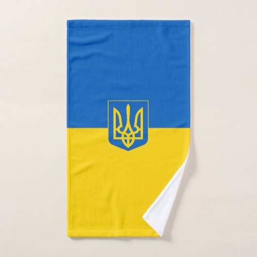 Oekraïense wapenvlaggenstaat handdoek (Handdoek)
