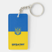 Oekraïense wapenvlaggenstaat sleutelhanger (achterkant)