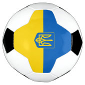 Oekraïense wapenvlaggenstaat voetbal (Gedraaid)
