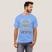 Oekraïense Warrior Golden Trident Victory T-Shirt (Voorkant volledig)