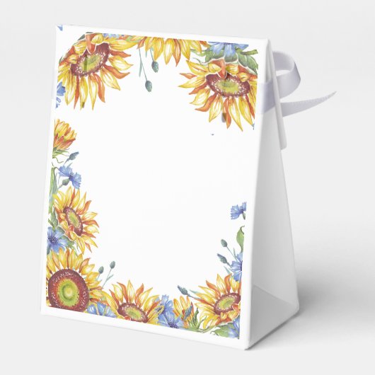 Oekraïense Waterverf Wedding Favor Box Bedankdoosjes (Achterkant)