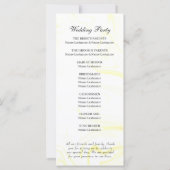 Oekraïense Waterverf Wedding Programme (Achterkant)