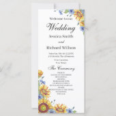 Oekraïense Waterverf Wedding Programme (Voorkant)